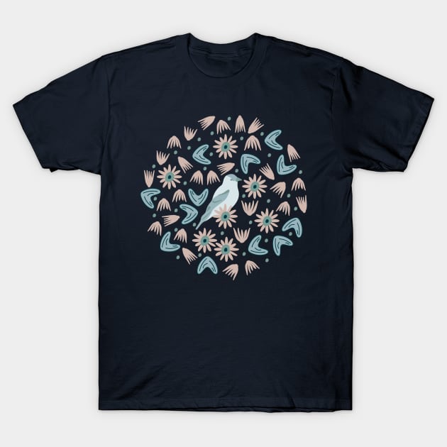 Goldfinch (Arctic) T-Shirt by Cascade Patterns